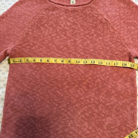 L.L. Bean Women's Rosy Pink Cotton Crewneck Sweater Size XS - Picture 4 of 7